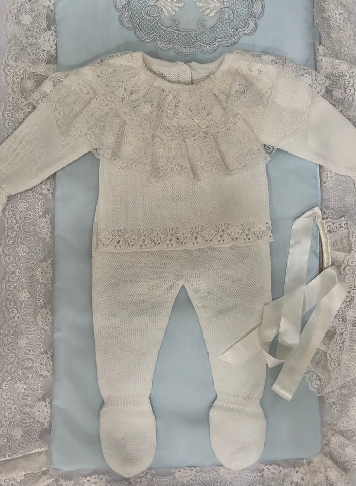 PREORDER Windsor White 3-Piece Knitted Set (SHIPS OCTOBER)