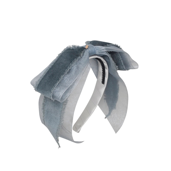 Primrose Dusty Blue Bow Headband