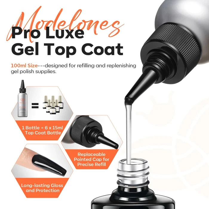 Pro Luxe Top Coat 100ml Top&Base Coat MODELONES #