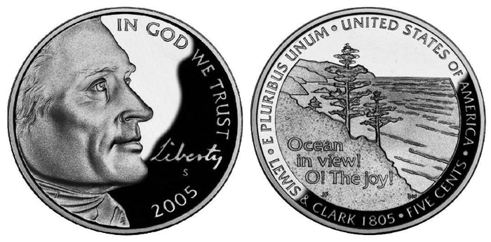 Proof Jefferson Nickels 2022-