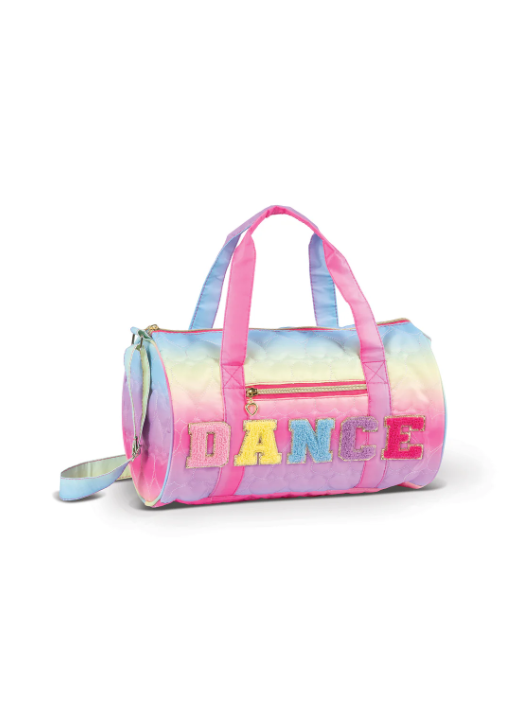 Quilted Hearts Rainbow Duffle Bag (B24501)