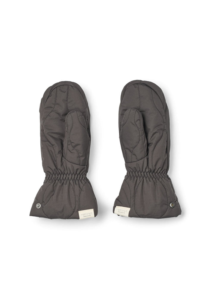 Rethinkit Quilted Mittens Field Country Accessory 0022 almost black