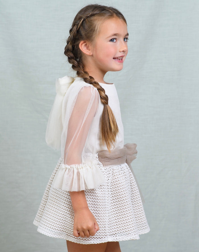 Rachel Girl Mocca/Cream 2-Pc Set