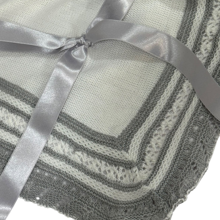 Rafael Grey Knitted Blanket