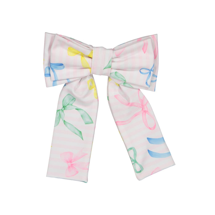 Rainbow Bows Lycra XL Hair Bow