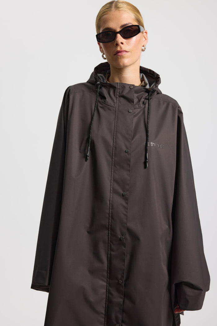 Rethinkit Rainshell Cape Cape 0022 almost black