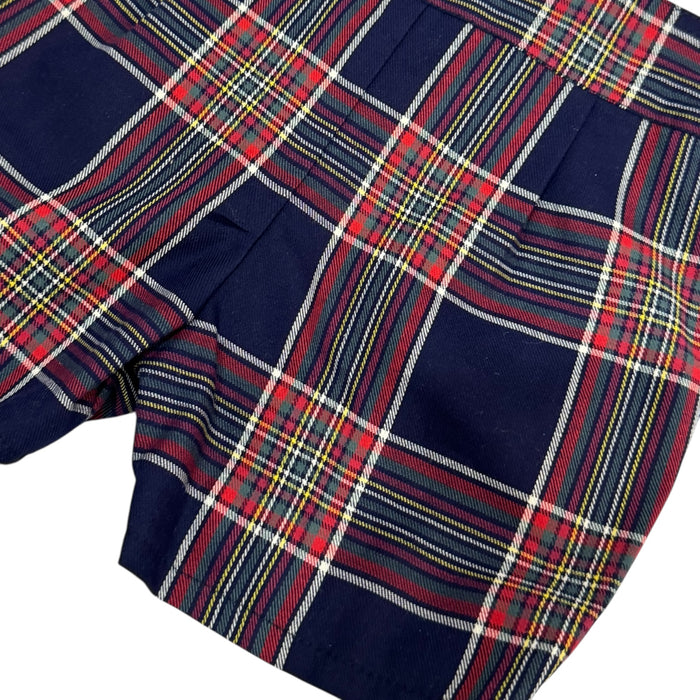 Ralph Navy Tartan Boy 2-Piece Blouse Set