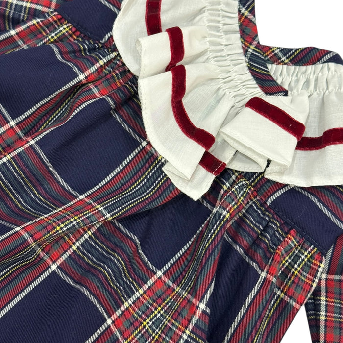 Ralph Navy Tartan Girl Romper