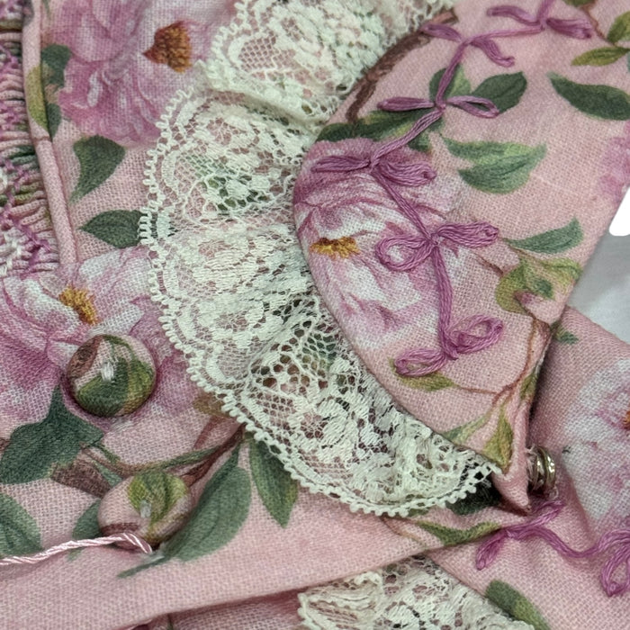 Ramona Birds Pink Handsmocked Dress