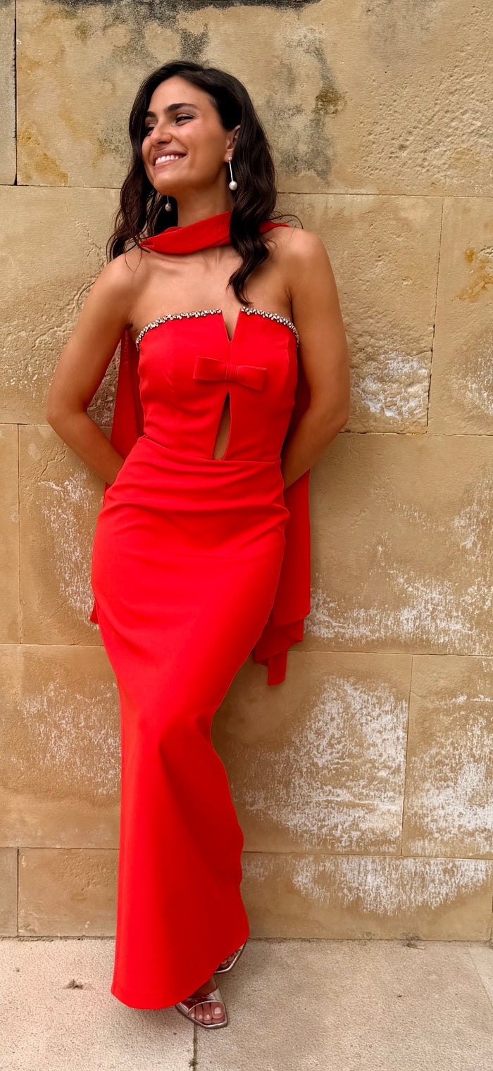 Red Bow Maxi