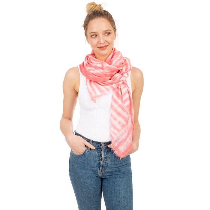 Red Tye Dye Scarf