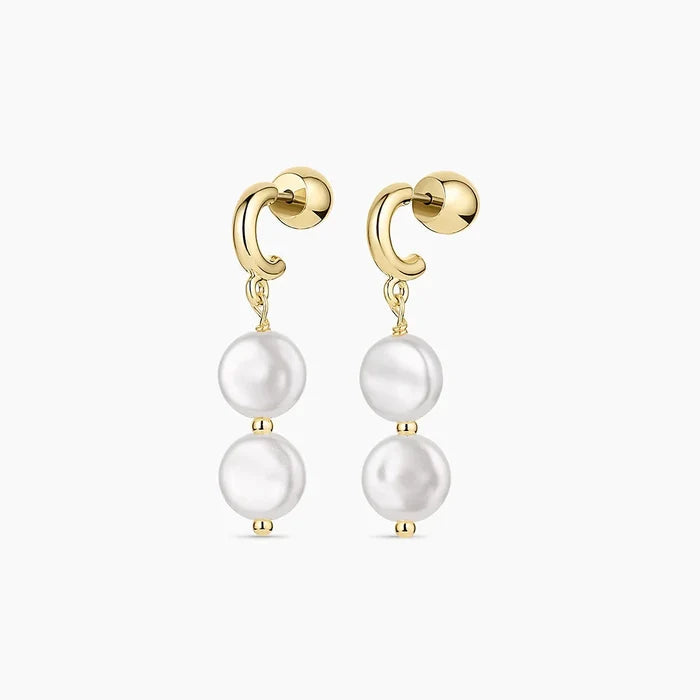 Reese Pearl Drop Huggies