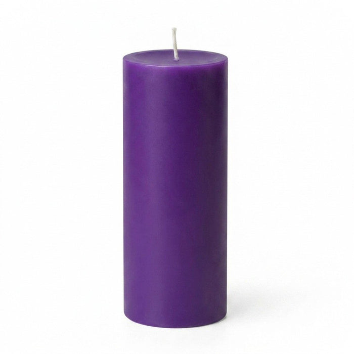 Richland 4" x 12" Purple Pillar Candle Set of 6
