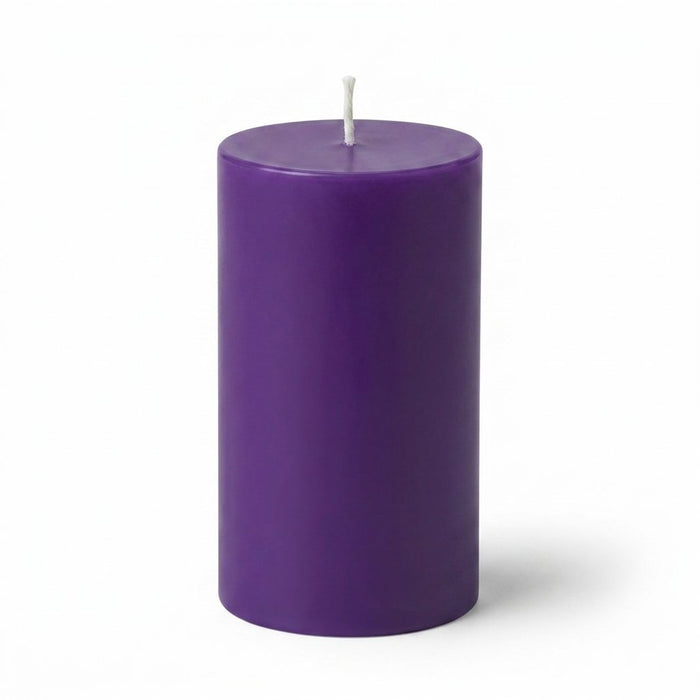 Richland 4" x 6" Purple Pillar Candles Set of 6