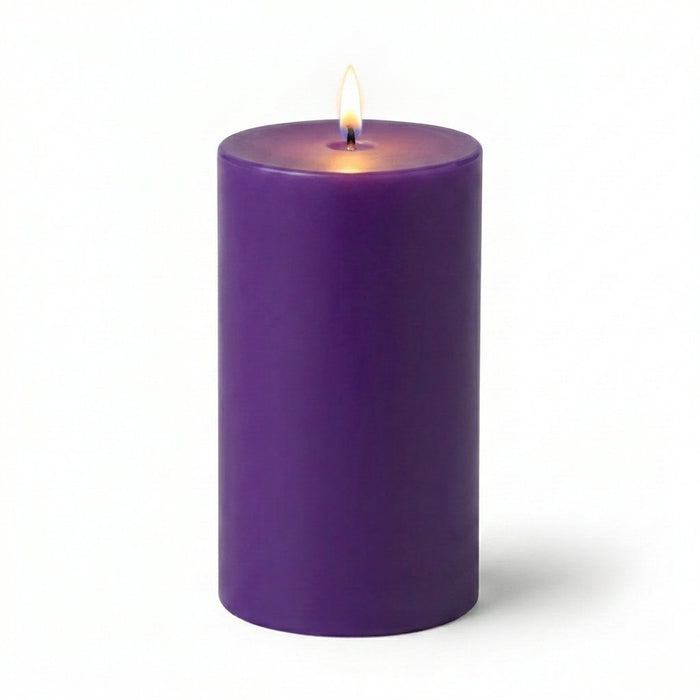 Richland 4" x 6" Purple Pillar Candles Set of 6