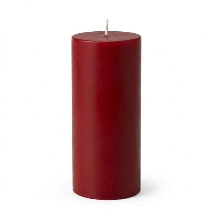 Richland 4" x 9" Red Pillar Candles Set of 6