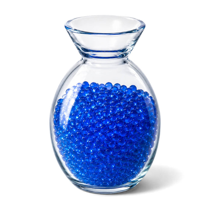 Bud Vase filled with blue water beads