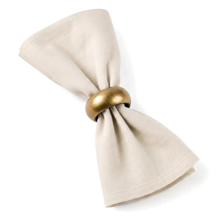 Richland Napkin Ring 2.3" Gold Set of 12