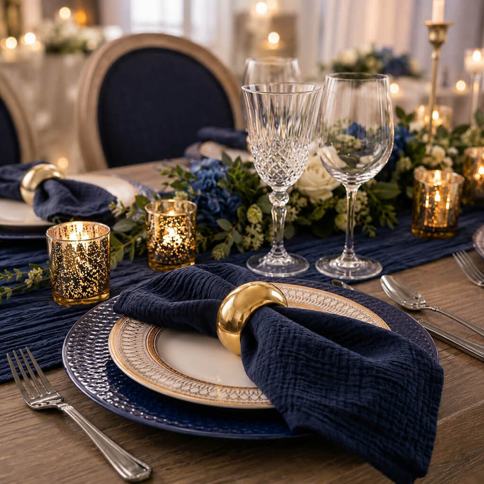 Richland Napkin Ring 2.3" Gold Set of 12