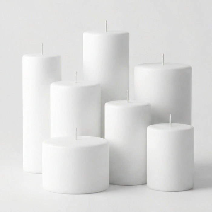 Richland Pillar Candle 2"x3" White Set of 80