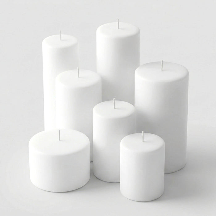Richland Pillar Candle 2"x3" White Set of 80
