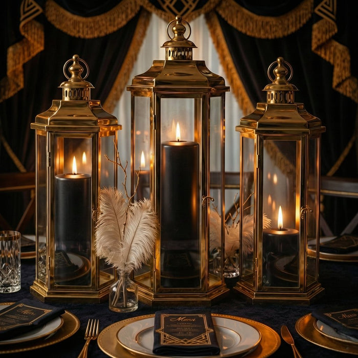 Richland Pillar Candles 3"x3", 3"x6" & 3"x9" Black Set of 36