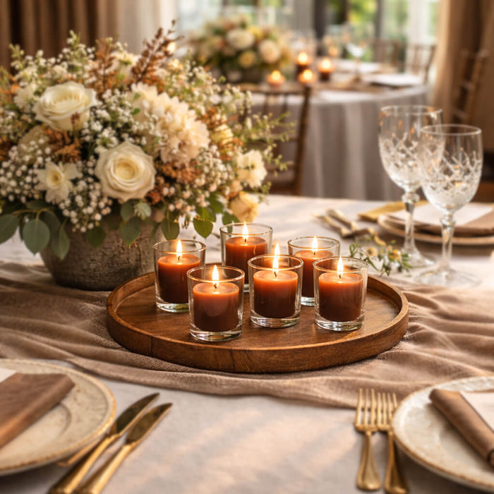 Richland Votive Candles Brown Cinnamon Bun Scented 10 Hour Set of 72