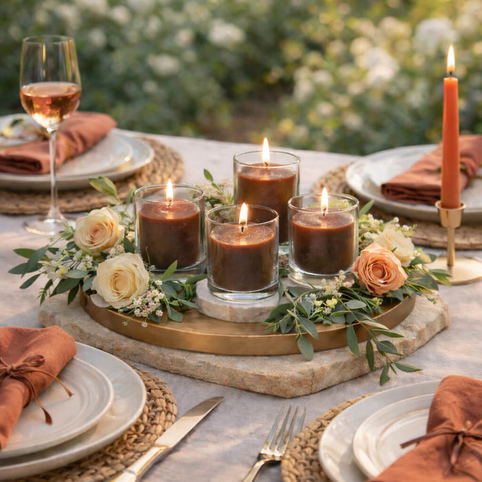 Richland Votive Candles Brown Cinnamon Bun Scented 10 Hour Set of 72