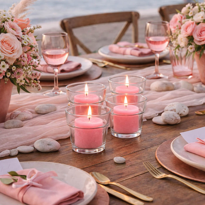 Richland Votive Candles Pink Gardenia Scented 10 Hour Set of 288