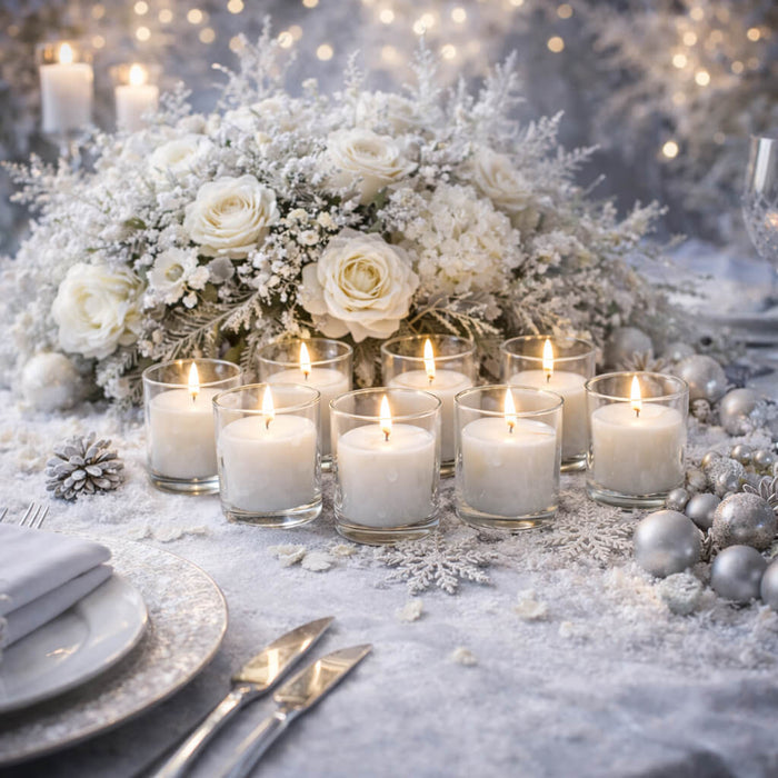 Richland Votive Candles White Fresh Laundry Scented 10 Hour Set of 12