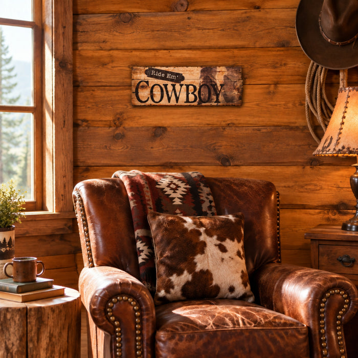 ride em cowboy sign