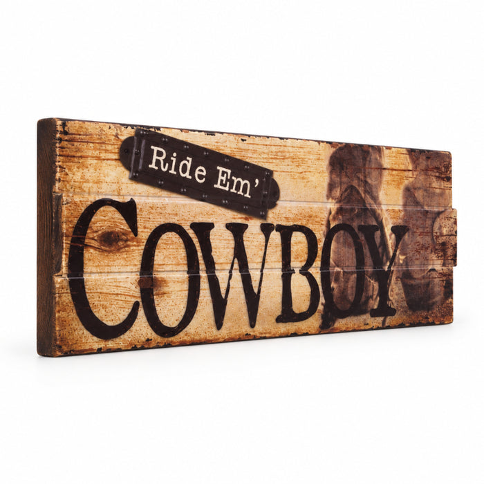 ride em cowboy sign