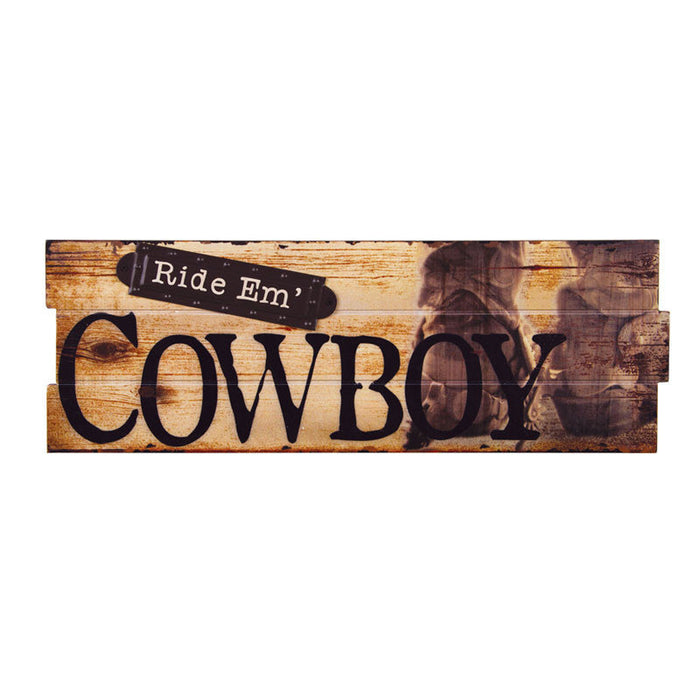 ride em cowboy sign