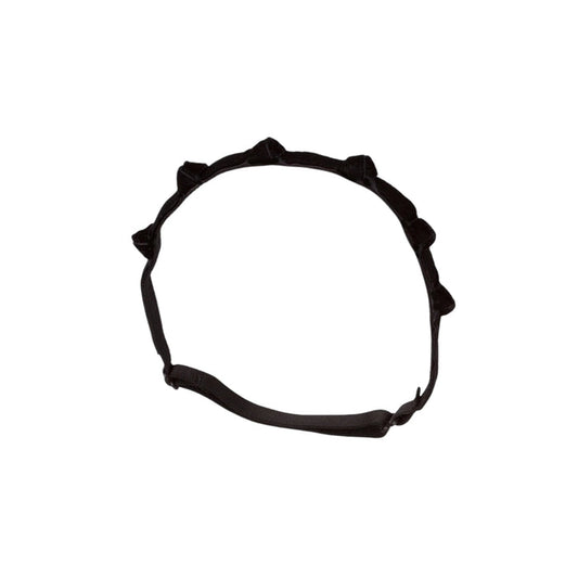 Rosebud Black Velvet Headband Wrap