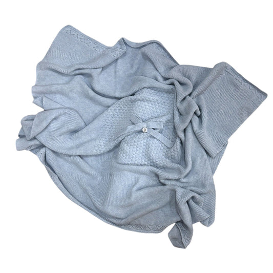 Rylo Light Blue Knitted Blanket