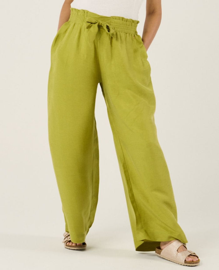 Sahel maternity twill smock pants - Anis