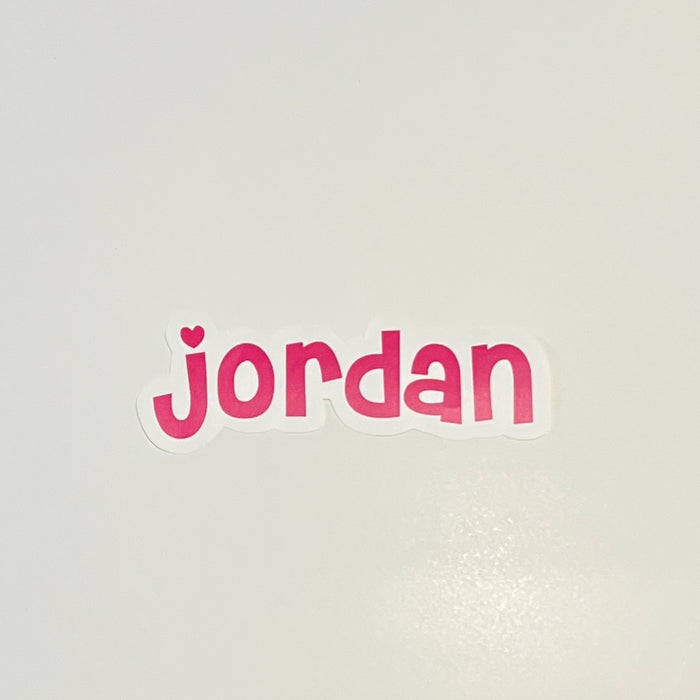 Sample Sale - Jordan - Small Decal