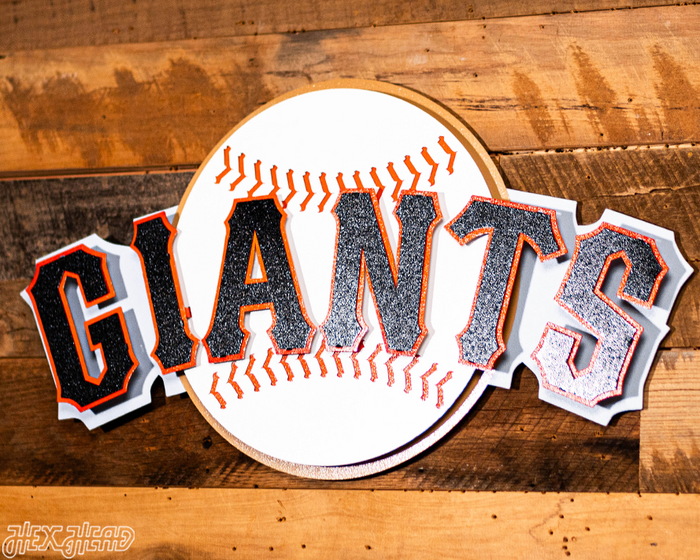 San Francisco Giants Club Logo 3D Vintage Metal Wall Art