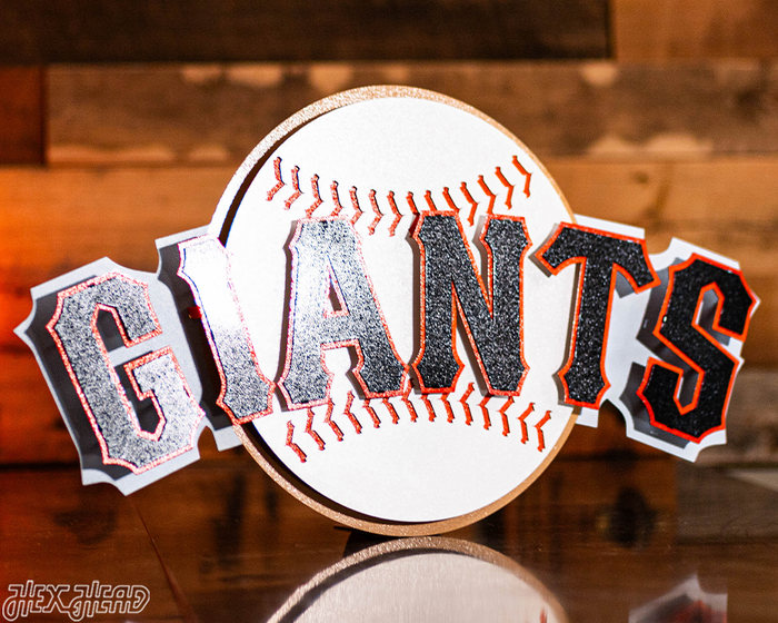 San Francisco Giants Club Logo 3D Vintage Metal Wall Art