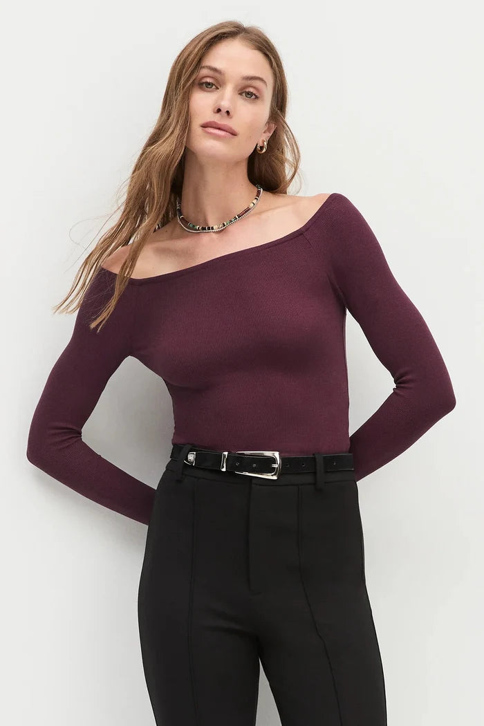 Sara Top - Burgandy