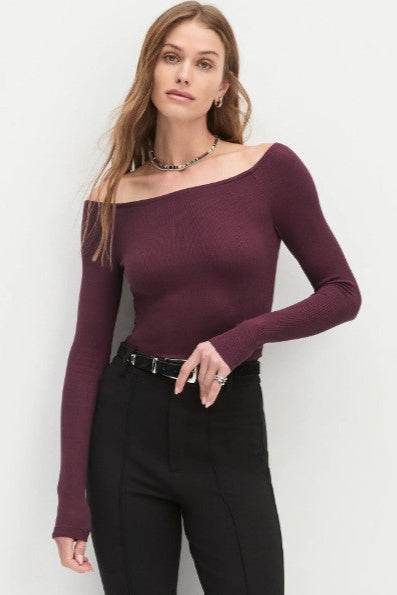 Sara Top - Burgandy
