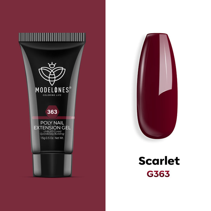 Scarlet - Poly Nail Gel (15g) Poly Nail Gel MODELONES #g363