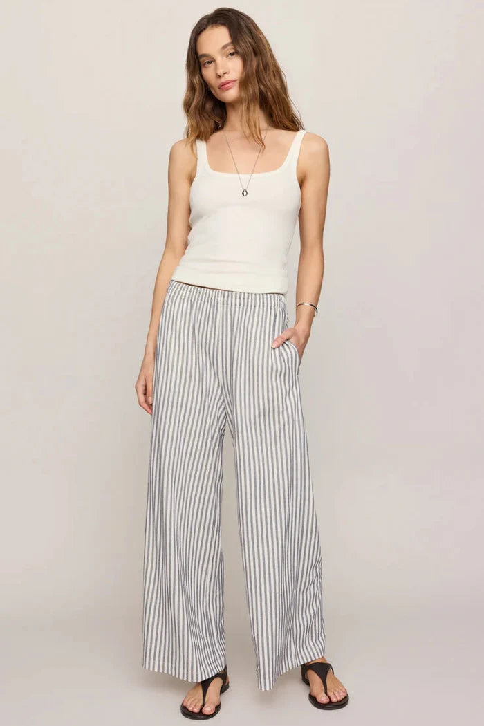 Z Supply Scout striped wide leg pants with matching tank set