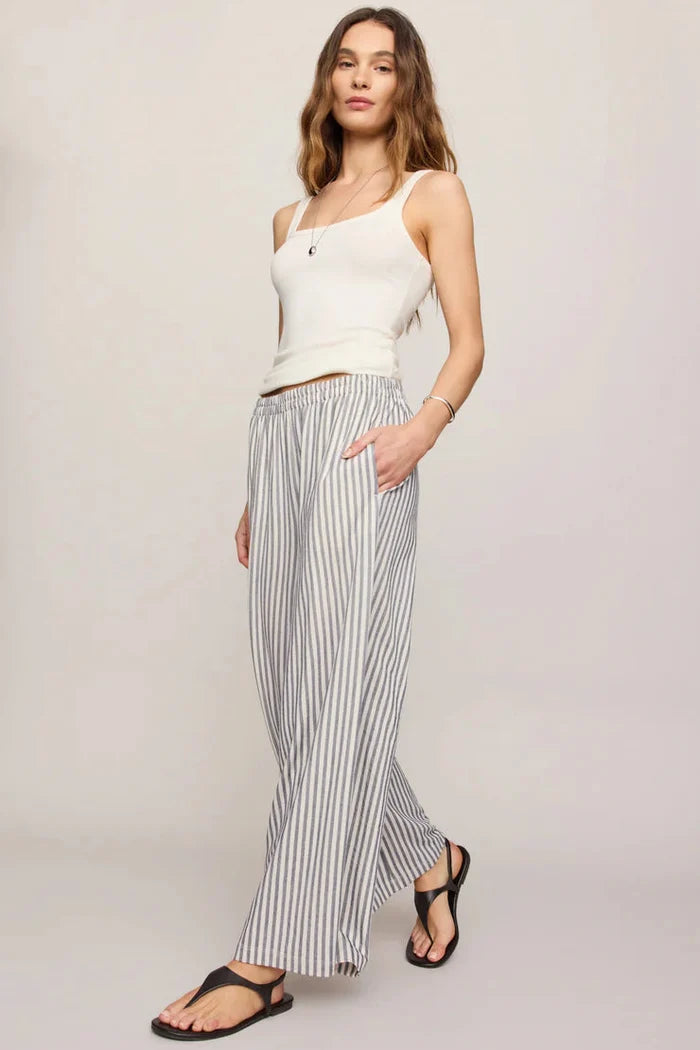 Striped knit jersey wide leg pants - Z Supply Scout