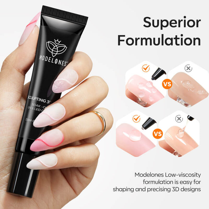 Modelones Sculpting 3D Gel 15ml Nail Glue MODELONES #