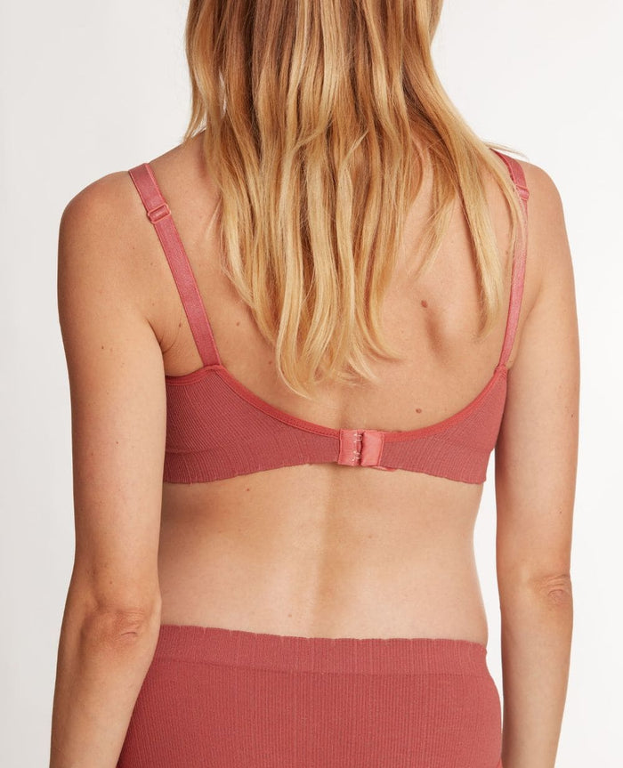 pregnancy and breastfeeding bra zoe terracotta