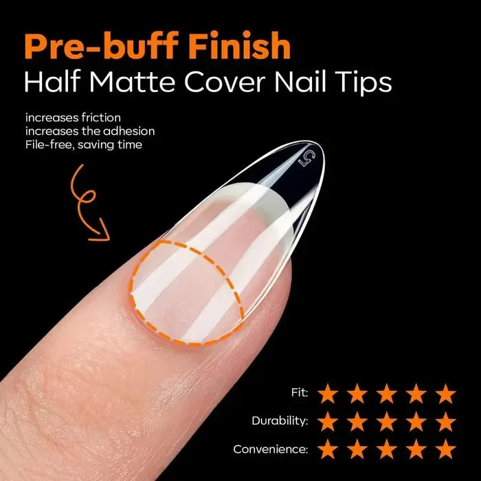 216 Pcs Semi-Frosted Nail Tips Nail Tip MODELONES #