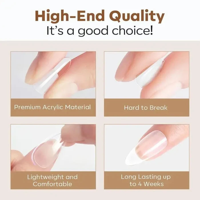 216 Pcs Semi-Frosted Nail Tips Nail Tip MODELONES #