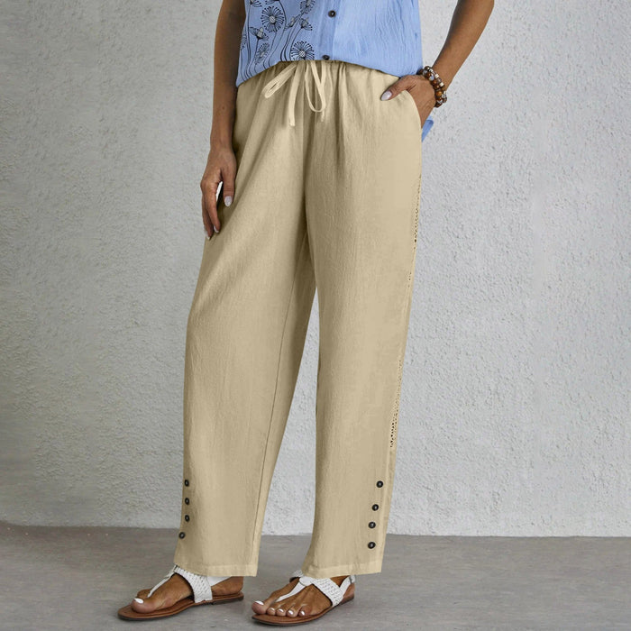 Shania - Relaxed Pants with Buttons