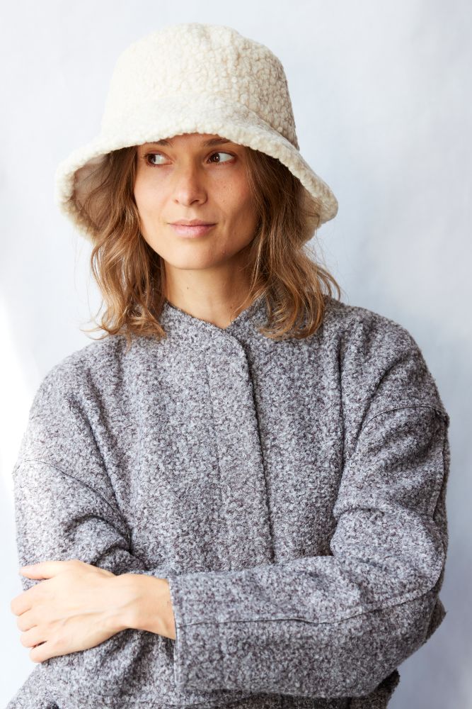 Sherpa Reversible Bucket Hat - Natural